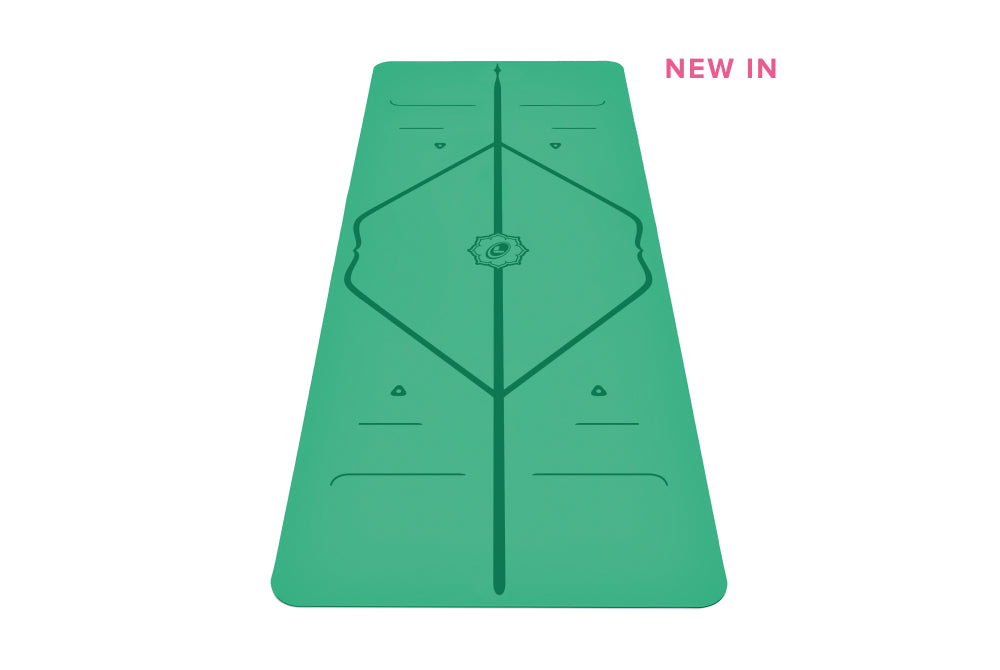 New In - Portrait view of Liforme Kids Yoga Mat Blue