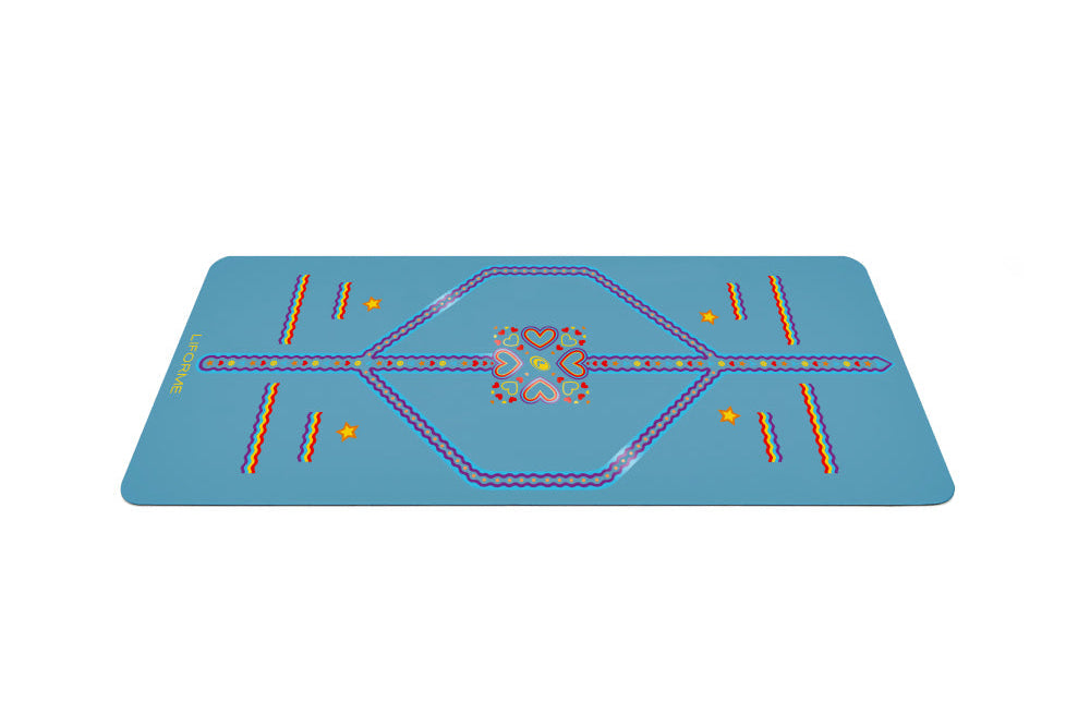 Liforme Kids Playful Yoga Mat - Blue image 2