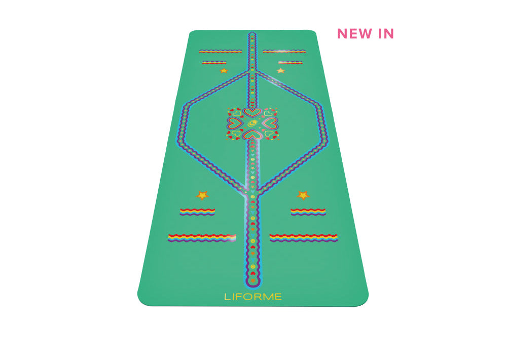 Liforme Kids Playful Yoga Mat - Green image 1