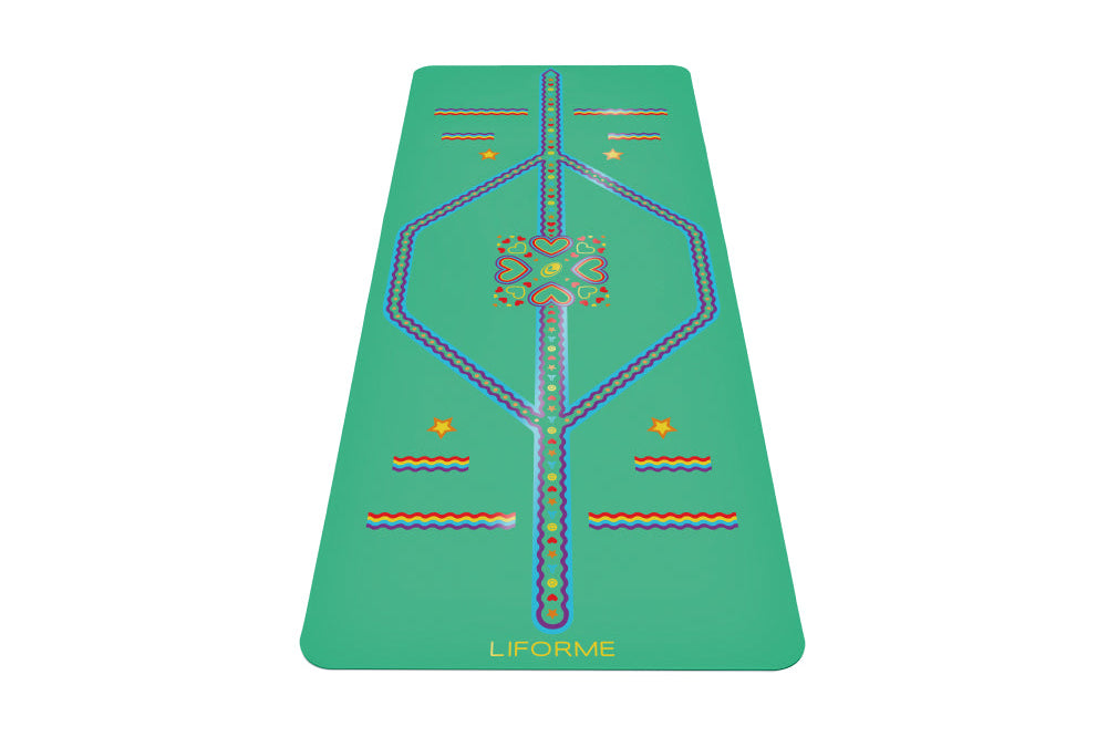 Liforme Kids Playful Yoga Mat - Green image 5
