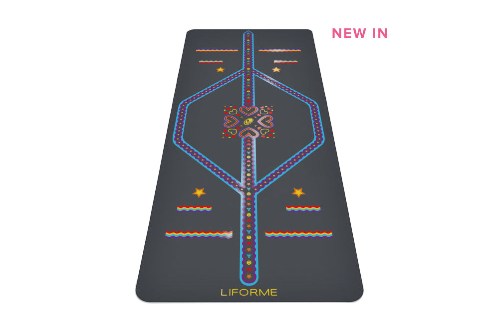 Liforme Kids Playful Yoga Mat - Grey image 1