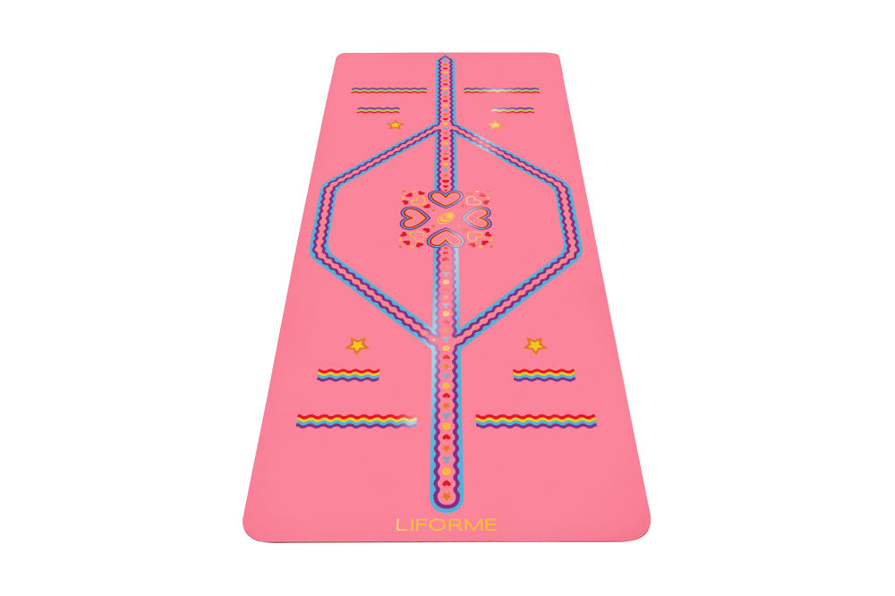 Liforme Kids Playful Yoga Mat - Pink image 5