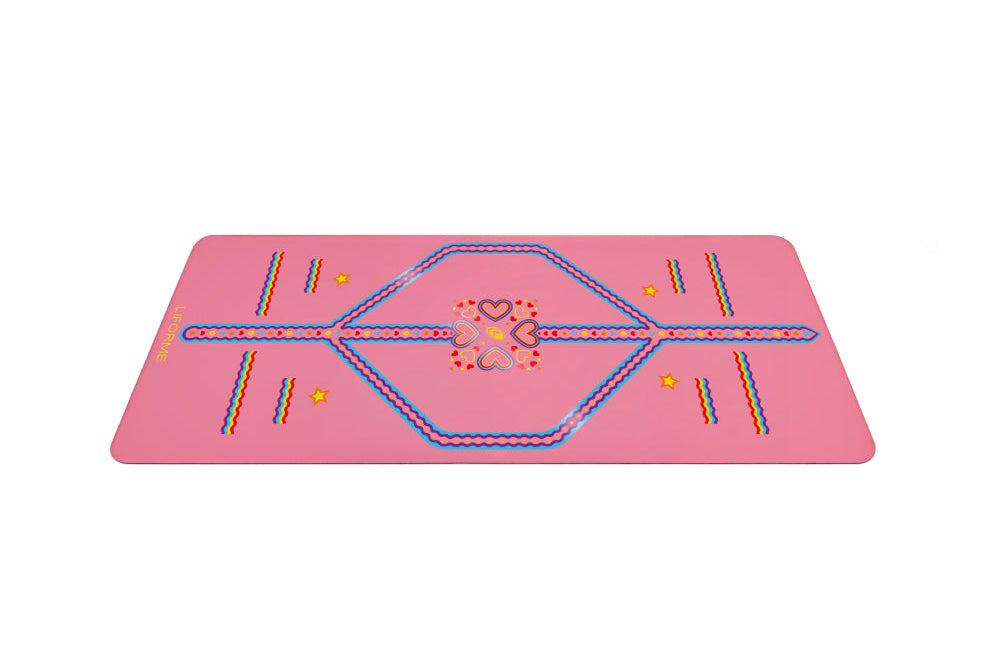 Liforme Kids Playful Yoga Mat - Pink image 2