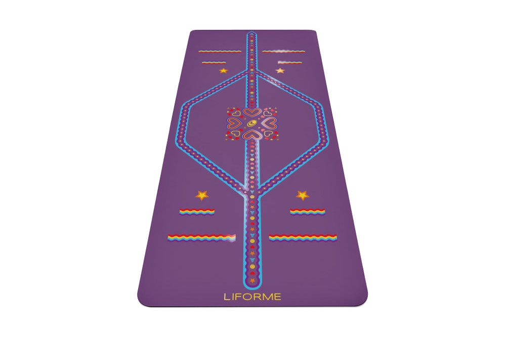 Liforme Kids Playful Yoga Mat - Purple Earth image 5
