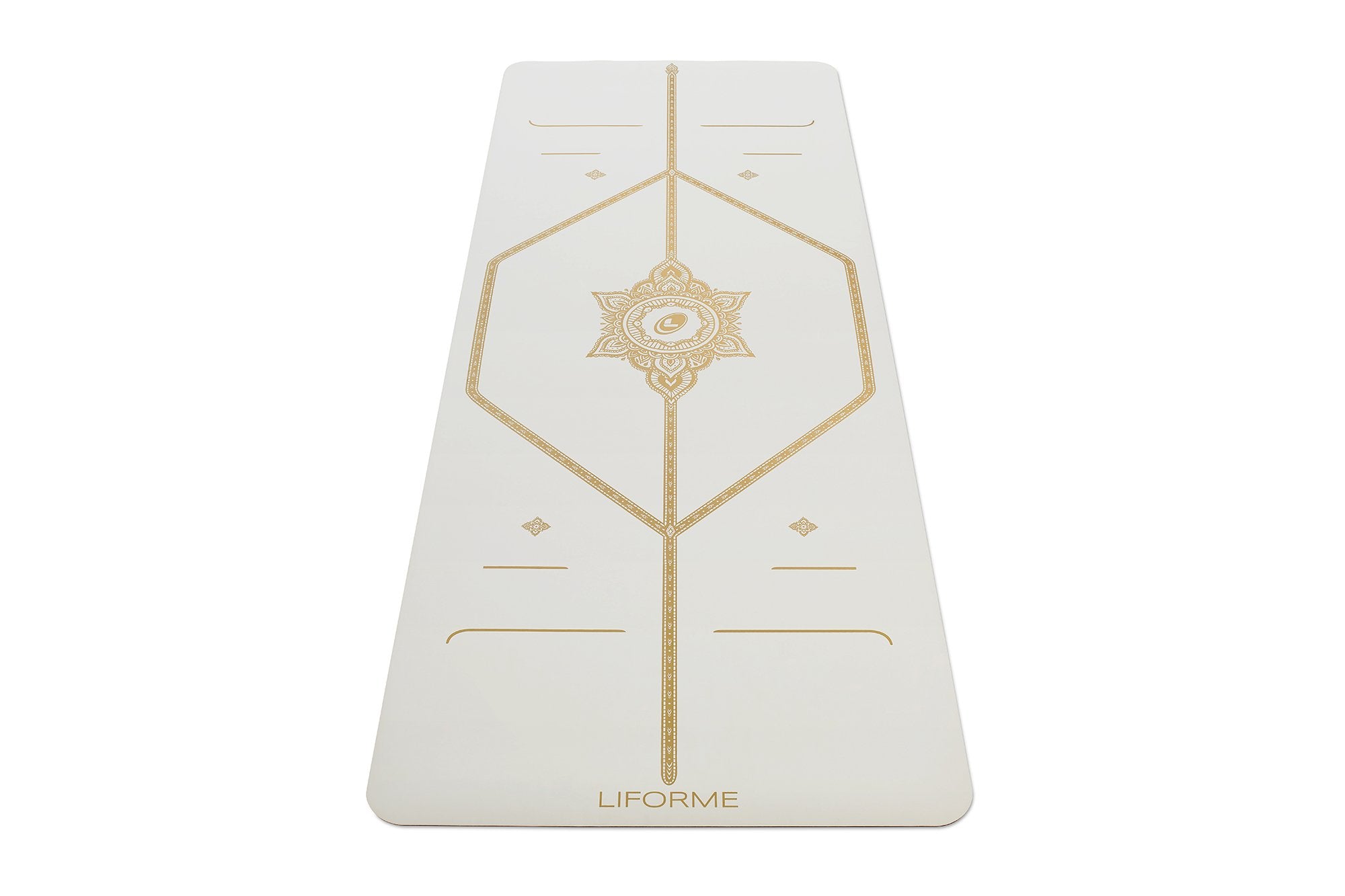 Liforme 'White Magic' Yoga Mat - White/Gold