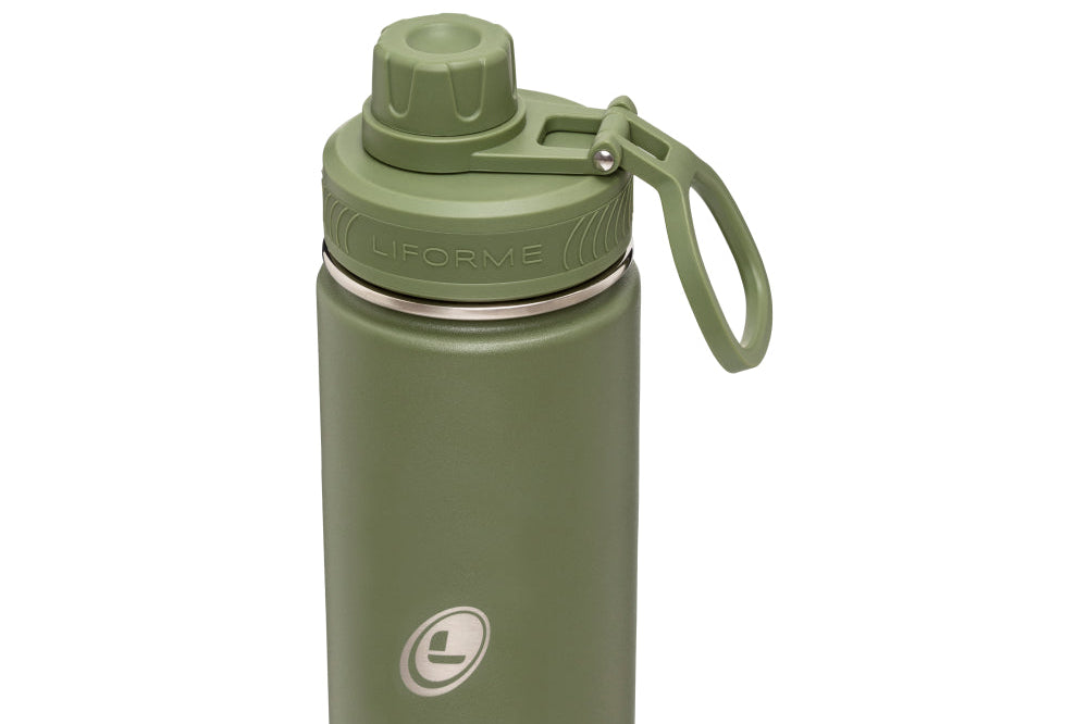 Liforme Water Bottle 710ml - Olive image 2