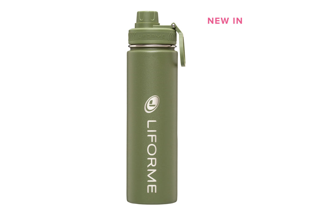 Liforme Water Bottle 710ml - Olive image 1