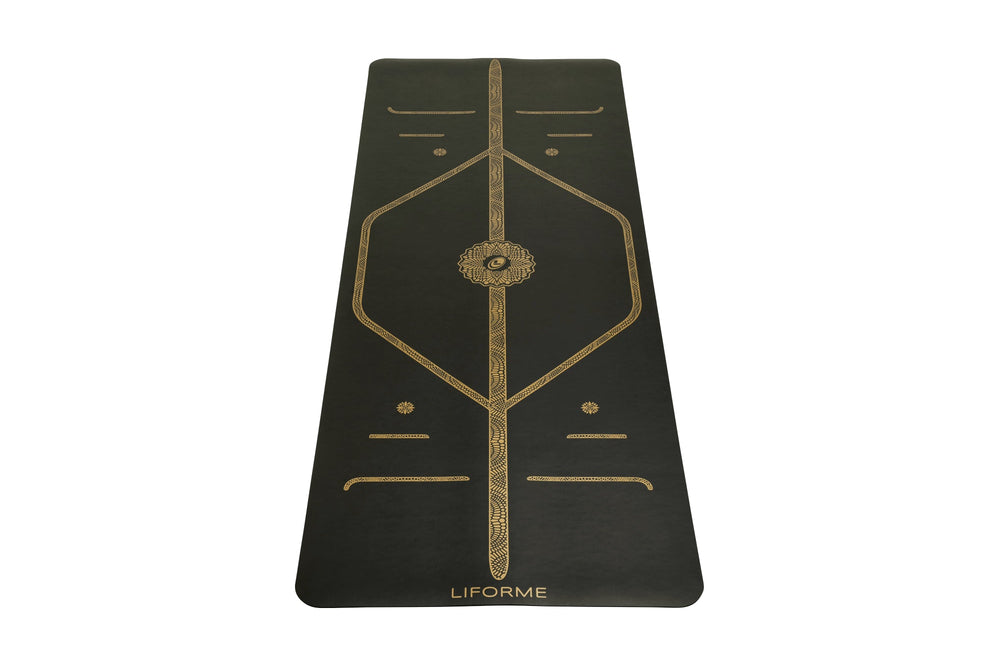 Liforme Black & Gold Yoga Mat - Black/Gold image 1