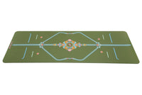 Liforme Mindful Garden Travel Yoga Mat - Olive/Floral image 2