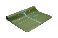 Liforme Mindful Garden Travel Yoga Mat - Olive/Floral image 5