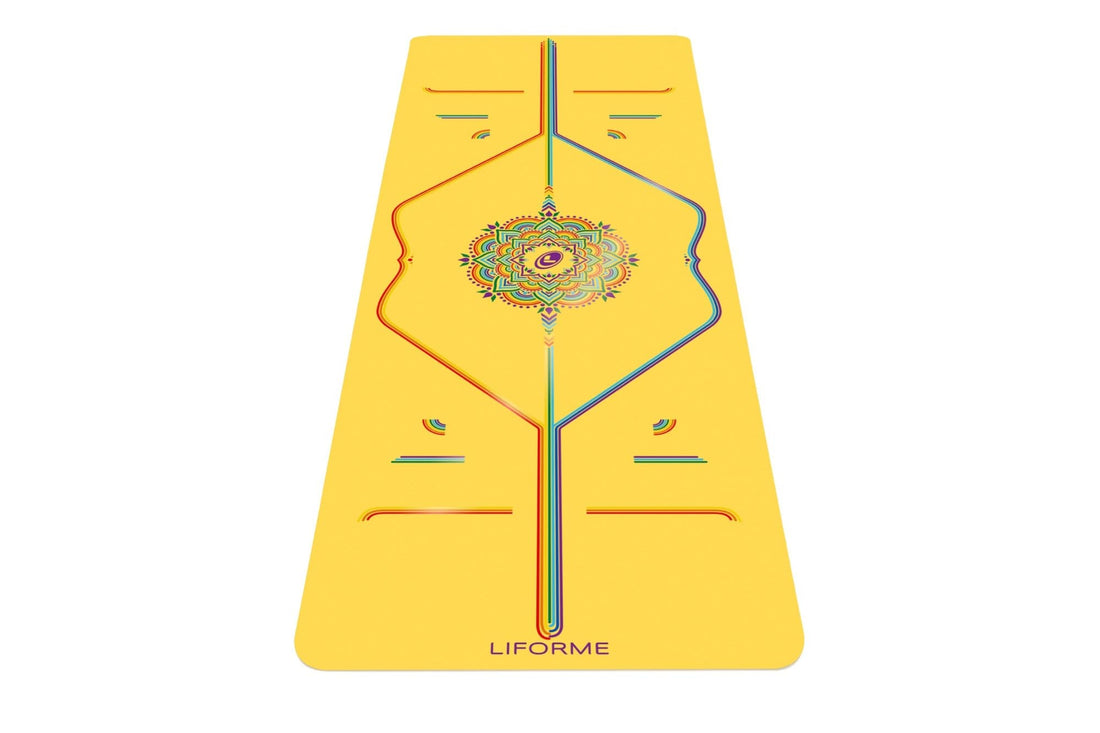 Liforme Rainbow Hope Yoga Mat - Yellow/Rainbow