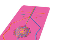 Liforme Grateful Rainbow Travel Mat - Grateful Pink/Rainbow image 3