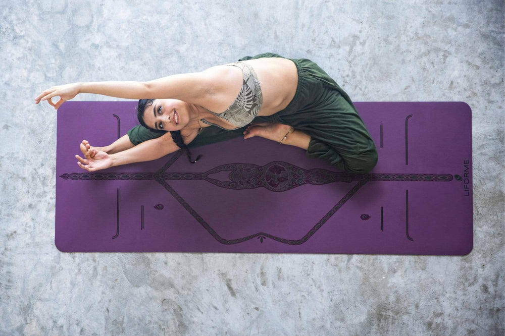 Liforme Mother Earth Yoga Mat - Purple Earth image 5