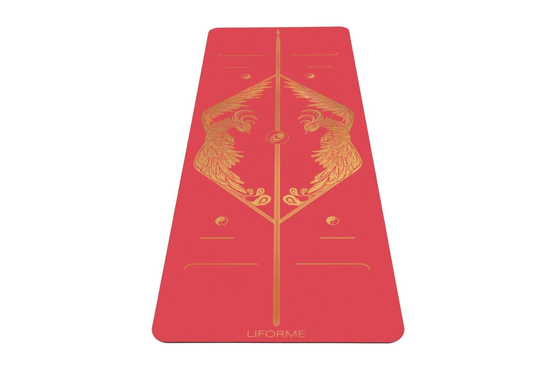 Portrait view of Phoenix Yoga mat from Liforme