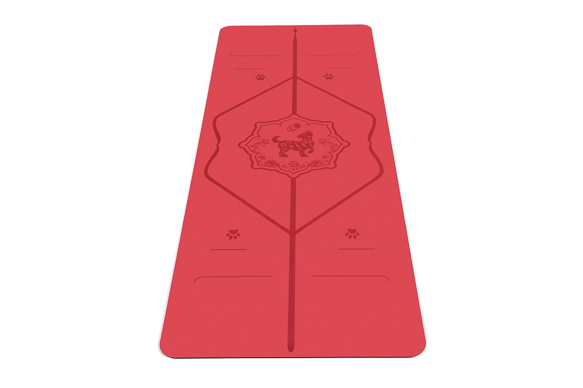 Portrait view of Year of the Dog Yoga mat from Liforme