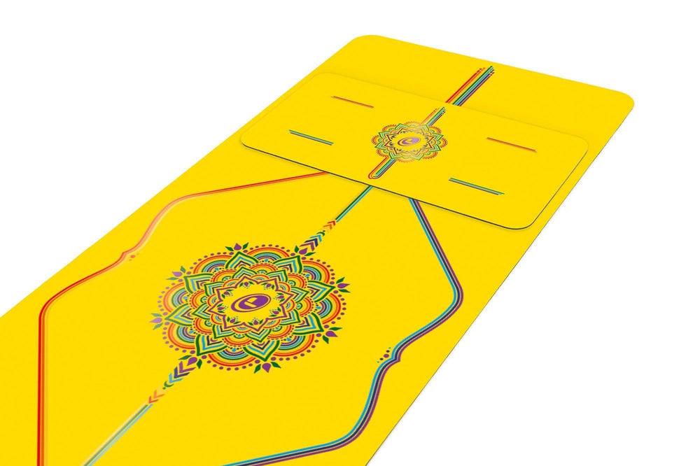 Liforme Rainbow Hope Yoga Pad - Yellow/Rainbow image 3