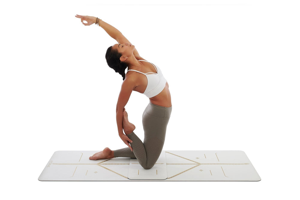 Liforme 'White Magic' Yoga Pad - White/Gold image 6