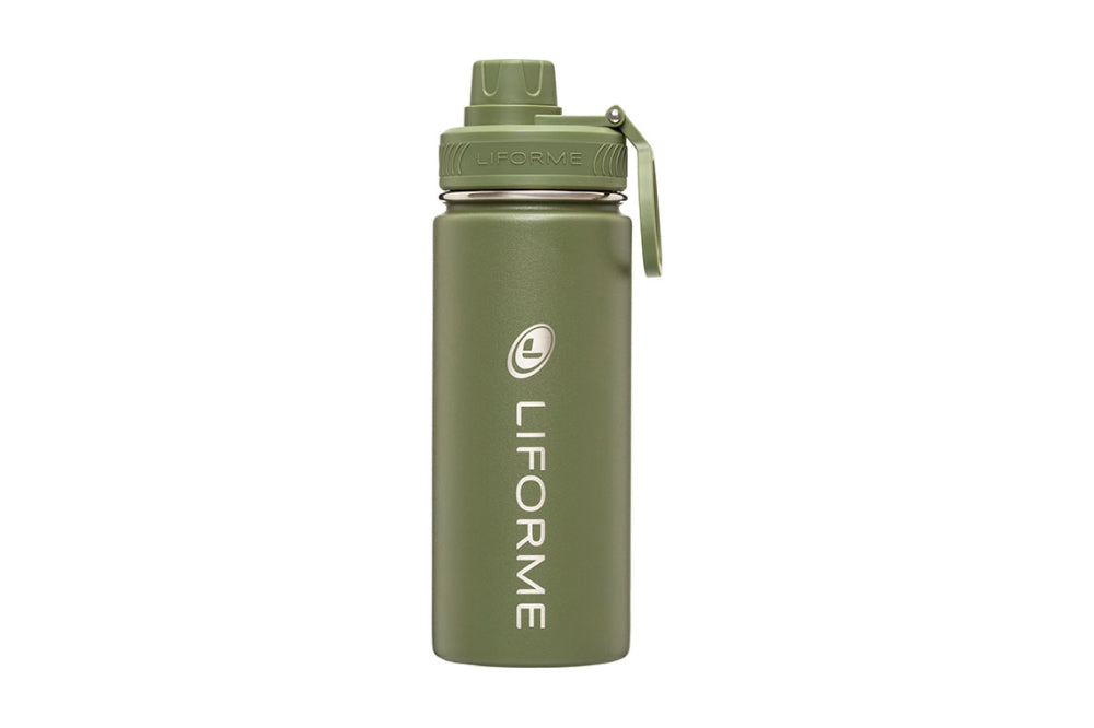 Liforme Water Bottle 520ml - Olive