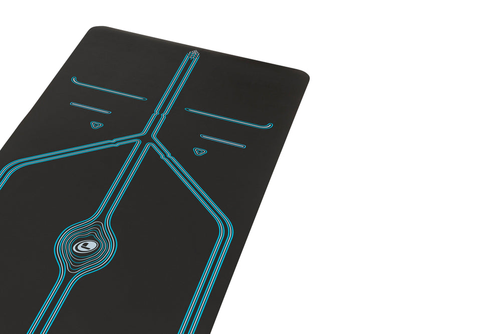 Liforme XL Mountain Yoga Mat - Black/Blue image 3